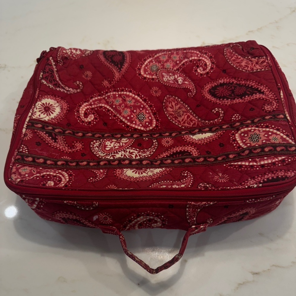 Vera Bradley Red Bandana Paisley Quilted Bag